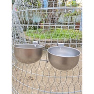 Stainless Steel Chicken Feeder Stainless Steel Ferret Feeder Parrot Feeder Civet Feeder Cat Bowl