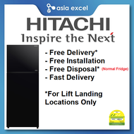 (Bulky) HITACHI R-VGY480PMS0 390L BLACK TOP FREEZER REFRIGERATOR