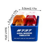 Pilot Crew Alert Keychain EGPWS Warning Sound Simulator LED Cockpit Safety Button Emergency Aviation