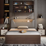【SG Sellers】Storage Bed Frame Solid Wood Bed  Bedframe Storage Bed Frame with Storage Drawers Single/Queen/King Bed Frame