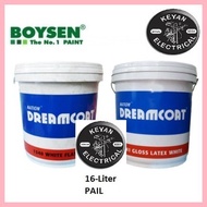 ◺ ◩ BOYSEN Nation Dreamcoat Latex GLOSS and FLAT LATEX 16 LITER PAIL for Concrete and Stone ORIGINA