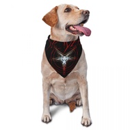 Funny Slayers Heavy Metal Rock Band Pet Bandanas Pet Scarf Neck Decoration Pet Triangle Bibs For Pup