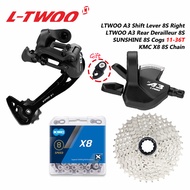 LTWOO A3 8สปีด Groupset Shifter RD ด้านหลัง Derailleur Vg/ โซ่ KMC Sunshine Cogs 36/42T สำหรับ MTB