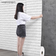 [RAYAE] 5m 3D Wallpaper Decoration Self-adhesive Antique Foam Bri Wallpaper Living Room Bedroom Wate