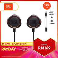 JBL Quantum 50C Wired in-ear gaming headset with USB-C adapter | Quantum Surround | Built-in Mic | M