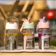 (PS) 800 INFUSED BOTTLE ML (FREE STICKER) - Straw Water Bottle Tea Separation Water Bottle/ 800ML Ca