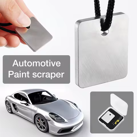 Car Paint Repair Scraper, Professional Paint File, Quickly Removes Paint Spots/Runs/Stains, Tungsten