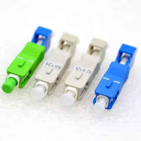 New Optical Fiber Connector LC Female-SC Male Fiber Adapter Single Mode/Multimode OM3 OM4 Adapter Fl