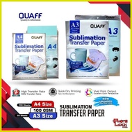 ❍ ◕ ❏ QUAFF SUBLIMATION TRANSFER PAPER A4/A3