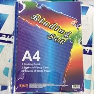 A4 Binding Set (White)/buku Folio A4 / Buku Scrap A4
