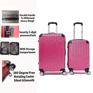 [Ship From Sabah] (20''+24")ABS Hard Case Luggage Bag | Travel Luggage | Cabin Luggage |Lightweight