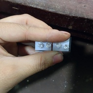 6-prong two-layer earrings (real photo, real video) 1 piece