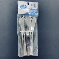 TOFFI 6pcs Stainless Steel Butter Knife 3056 / Butter Spreader / Pisau Mentega Butter / Butter Chees