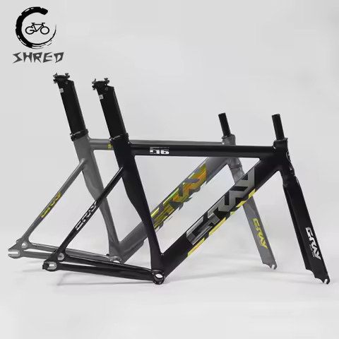 GRAY F16 Frameset,700C Aluminum Fixed Gear Frame and Fork,Track Fixie Bike 48CM 52CM Single Speed Bi