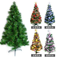[特價]摩達客 台製7尺特級綠松針葉聖誕樹(+飾品組)(不含燈)飾品組-紅金色系