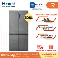[TNG RM500] Haier HRF-IM758FG(SG)U1 4 Doors Fridge G758L Twin Inverter