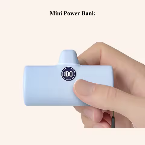 Portable Charger for iPhone 17 16 15 Samsung Xiaomi Huawei HONOR OPPO 5000mAh External Battery Fast 