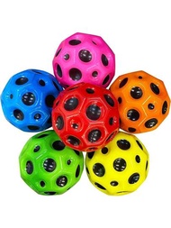 1顆多彩太空球泡沫彈力球,創意青少年紓壓玩具(隨機風格和顏色)