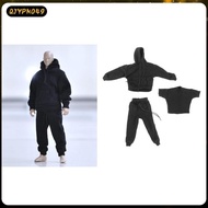 [qjypno49] 3x 1/6 Mans Sweatshirt Pants Outfit for DID 2'' Action Figure Clothing