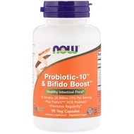 NOW Foods, Probiotic-10 &amp; Bifido Boost, 25 Billion, 90 Veg Capsules (8.33 Billion Per Capsule)