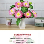 Lotus Flower Props Small Lotus Decorations Ornaments Buddha Statues Fake Flowers Silk Flowers Home I