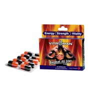 VITROMAN Tongkat Ali 100 Trial Pack (10 capsules), Pure Tongkat Ali extract, Stamina Booster, Male Enhancement pill