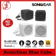 SonicGear Blue Cube Bluetooth Portable Speakers with FM Radio, USB Powered 1 year warranty