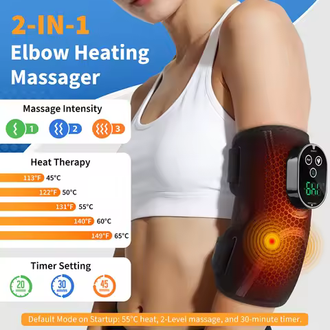 Cordless USB Electric Elbow Adjustable Elbow Support Brace Electric Heating Elbow Pad Warm Wrap Supp