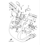 SKRU HANDLE SET YAMAHA X1R 135 ORIGINAL