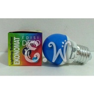 Lamp Ekonomat E27 1 Watt LED Bulb (1W 1 W/) biru (Blue)