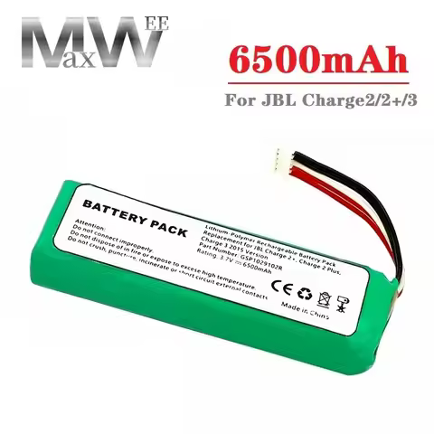6500mAh GSP1029102R Battery for JBL Charger 2+, Charge 2 plus, V1 Version Speaker For jbl Charge 2 R