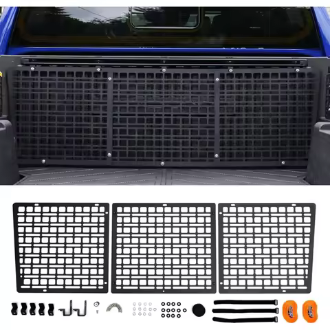 front bed panel compatible with 2024 2025 toyota tacoma front molle panel truck bed panel rear cargo