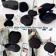 【imamura】For Sony WH-CH720N Headphone Case Pure black EVA Earpads Casing Box Headset Storage Bag
