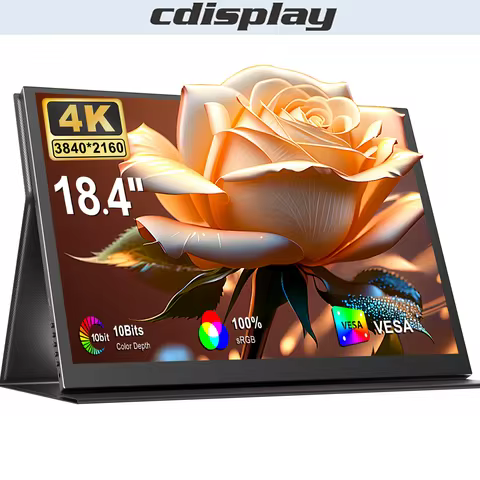 Cdisplay 4K Portable Monitor 18.4" Big Size Laptop External Display 8Bit+FRC Second Screen USB-C HDM