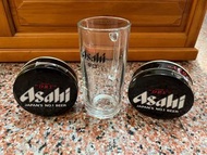 Asahi朝日啤酒玻璃杯380ml不含杯墊