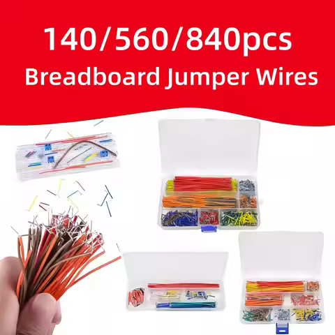 140/560/840Pcs Solderless Breadboard Jumper Wires U Shape Breadboard Jumper Wires Kit For PCB Bread 