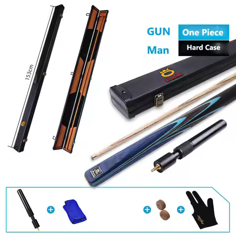 2023 New Arrival OMIN Gum Man Snooker Cue Stick Ash Wood Shaft 9.5mm/10mm Tip Size With Snooker Cue