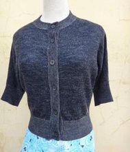 楹 ~ 全新 正品 MAX&amp;CO. 簡約 柔軟 薄羊毛針織罩衫 Size: S