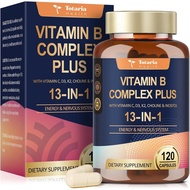 13-in-1VitaminBComplexPluswithVitaminB1,B2,B3(Niacinamide),B4,B5,B6,B7(Biotin),B8(Inositol),B9(Folat