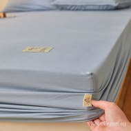 Plain Color Single / Queen / King Size Fitted Bedsheet Bedding Cadar Pillowcase Mattress Protector