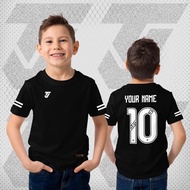 （Customizable Names Numbers）Jersey Budak Custom Name TJ Double Line FREE Custom Name Number Kids Jer