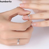 HUMBERTO Couple Ring Romantic Adjustable Delicate Heart Alloy Angle Moon Star Niche Deign Korean Sty