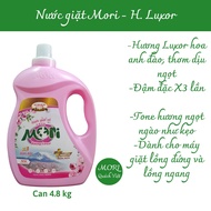 nước giặt mori có hương dành cho máy giặt lồng đứng và lồng ngang can 5L