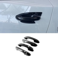 For MG 4 MG4 EV Mulan 2023 Car Exterior Door Handle Cover Trim Decoration Accessories ABS Carbon Fiber