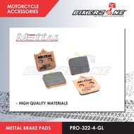METTAL PRO-322-4-GL Brake Pads for Aprilia Benelli Bimota BMW Ducati Husqvarna motorbike by Bikerzon