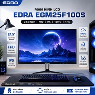 EDRA EGM25F100S LCD Monitor 24.5 Inch FHD IPS 100Hz 1ms Slim Bezel for Office Gaming