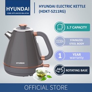 HYUNDAI HDKT-5211RG Electric Kettle 1.7Litre -Stainless Steel Body -12 Months Warranty