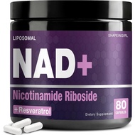 NAD Supplement - Nicotinamide Riboside Resveratrol 900mg, Liposomal NAD Supplement for Women and Men