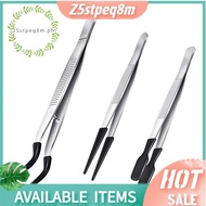 z5stpeq8moi**3 Pieces Tweezers with Rubber Tips Tweezers PVC Tweezers Set,Black