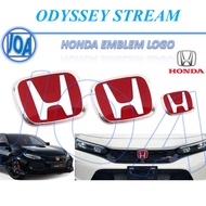 [JOA] Honda RED Logo Emblem Odyssey RB RC Stream RN